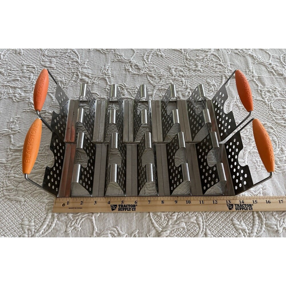 2 - Blackstone Taco Racks Orange Handles - Picture 2 of 11